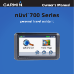 Garmin 700 Series GPS Receiver User Manual
