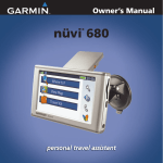 Garmin 680 GPS Receiver User Manual