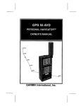 Garmin 55 AVD GPS Receiver User Manual