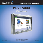 Garmin 5000 GPS Receiver User Manual