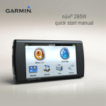 Garmin 295W GPS Receiver User Manual