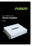 Fusion FM-402 Car Amplifier User Manual
