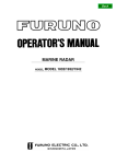 Furuno Marine Radar Radar Detector User Manual