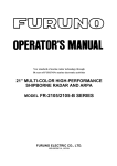 Furuno FR-2105-B Radar Detector User Manual
