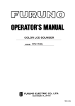 Furuno FCV-1100L Radar Detector User Manual