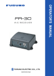 Furuno FA-30 Radar Detector User Manual