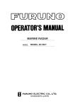 Furuno 1834C-BB Radar Detector User Manual