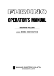 Furuno 1832 Radar Detector User Manual
