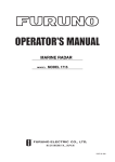 Furuno 1715 Radar Detector User Manual