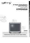 FUNAI V7PFDVD20 TV DVD Combo User Manual