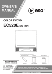 FUNAI EC313E TV VCR Combo User Manual