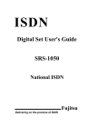 Fujitsu SRS-1050 Telephone User Manual