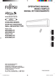 Fujitsu Outdoor Unit AOU30CLX1 Air Conditioner User Manual