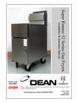 Frymaster 52 Series Fryer User Manual