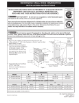 Frigidaire 318201533 Microwave Oven User Manual