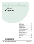 Frigidaire 318200612 Cooktop User Manual