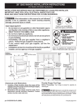 Frigidaire 316259359 Range User Manual