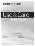 Frigidaire 241666500 Refrigerator User Manual