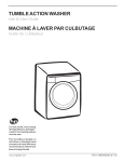 Frigidaire 134850600B Washer User Manual