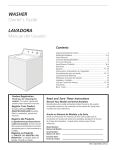 Frigidaire 134670900 Washer User Manual