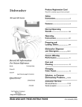 Frigidaire 100 Dishwasher User Manual