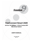 Freedom9 2420 Switch User Manual