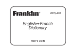 Franklin BFQ-470 eBook Reader User Manual