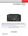 Fortinet 5050 Network Card User Manual