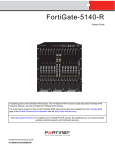 Fortinet 3810A-LENC Network Card User Manual
