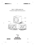 Focal SM11 Speaker System User Manual