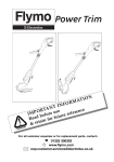 Flymo 511967501 Trimmer User Manual