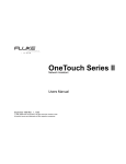 Fluke Series II Network Card User Manual