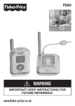 Fisher-Price P6584 Satellite Radio User Manual