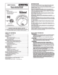 First Alert CO511 Carbon Monoxide Alarm User Manual
