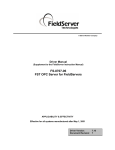 FieldServer FS-8707-06 Computer Drive User Manual