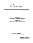 FieldServer FS-8700-101 Computer Drive User Manual