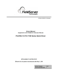 FieldServer FCI 7100 Series Computer Drive User Manual