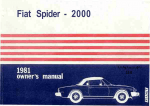 Fiat 2000 Automobile User Manual