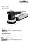 Festool ETS 150 EQ Sander User Manual