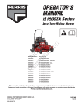 Ferris Industries 5901178 Lawn Mower User Manual