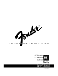 Fender SIXTY Musical Instrument Amplifier User Manual