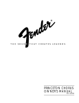 Fender P/N 030780 Car Amplifier User Manual