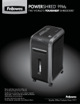 Fellowes 99ms Paper Shredder User Manual