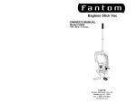 Fantom Vacuum FS800 Vacuum Cleaner User Manual