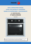 Fagor America 5HA-196X Convection Oven User Manual