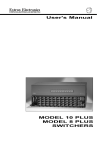 Extron electronic 10 PLUS Switch User Manual