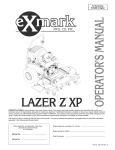 Exmark Lazer Z XP Lawn Mower User Manual