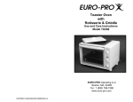 Euro-Pro TO280 Toaster User Manual
