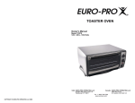 Euro-Pro TO279 Toaster User Manual