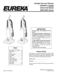 Eureka 5700-5739 Vacuum Cleaner User Manual